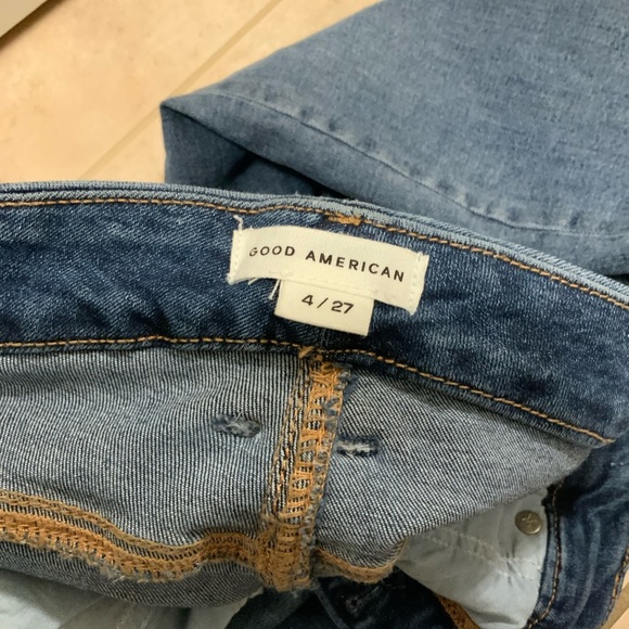 GOOD AMERICAN High Waisted Indigo Medium Wash Skinny Denim Women’s Jeans Size 27 - Picture 12 of 13